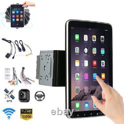 Autoradio Double 2DIN Android 12 avec Écran Tactile Rotatif 10.1 GPS WIFI BT Radio