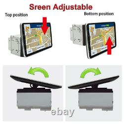 Autoradio Double 2DIN Android 12 avec Écran Tactile Rotatif 10.1 GPS WIFI BT Radio