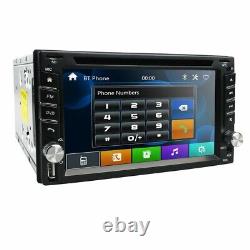 Autoradio Double 2Din 6.2 pouces avec lecteur DVD, GPS, Bluetooth et caméra de recul