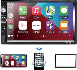 Autoradio Double Din, 1101-Autoradio avec Bluetooth Compatible avec Apple Carp