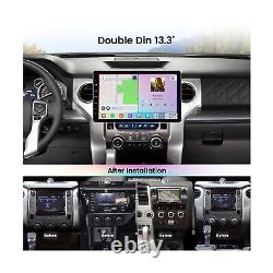 Autoradio Double Din 13,3 avec Carplay Sans Fil et Android Sans Fil/Câble
