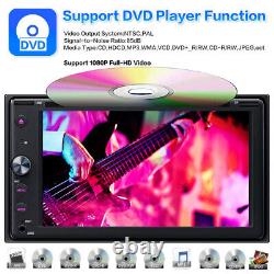 Autoradio Double Din 6.2 Pouces FM Lecteur CD DVD Carplay sans Fil Bluetooth USB