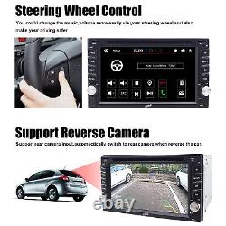 Autoradio Double Din 6.2 pouces Bluetooth DVD CD Récepteur GPS de navigation de voiture