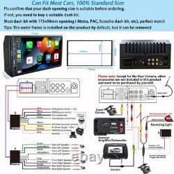Autoradio Double Din Compatible avec Apple Carplay et Android Auto, 7 pouces Autoradio Double Din Compatible avec Apple Carplay et Android Auto, 7 pouces