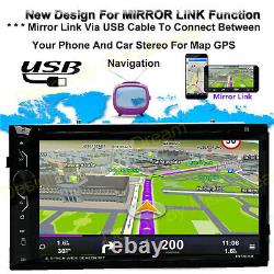 Autoradio Double Din DVD CD MP3 Lecteur HD Bluetooth TV Radio AUX + Caméra