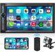 Autoradio Double Din Avec Bluetooth Récepteur Multimédia Hd 7 Pouces Lecteur Mp5
