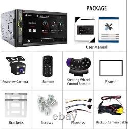 Autoradio Double Din avec Bluetooth Récepteur Multimédia HD 7 pouces Lecteur Mp5