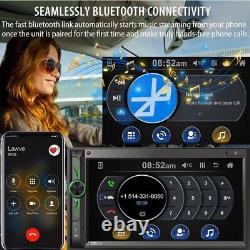 Autoradio Double Din avec Bluetooth. Récepteur multimédia de voiture HD de 7 pouces.