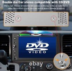 Autoradio Double Din avec Carplay & Android Auto, Radio CD DVD 7 pouces avec caméra GPS