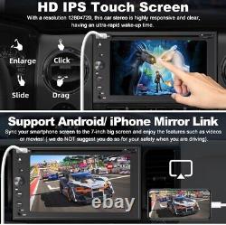 Autoradio Double Din avec Carplay & Android Auto, Radio CD DVD 7 pouces avec caméra GPS