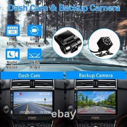 Autoradio Double Din avec Dash Caméra, Autoradio 7 pouces Full HD à écran tactile
