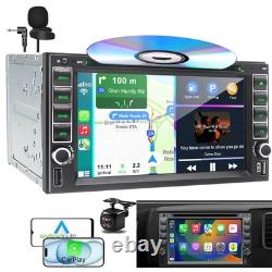 Autoradio Double Din avec Lecteur CD/DVD, CarPlay, GPS, AM/FM, CAM