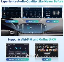Autoradio Double Din avec caméra de recul, CarPlay sans fil, 7'' Android Auto 2G+32G
