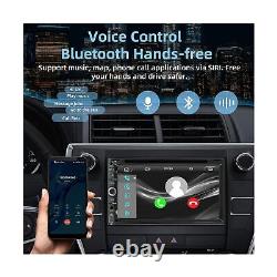 Autoradio Double Din avec lecteur CD/DVD - CarPlay et Android Auto, audio de voiture w