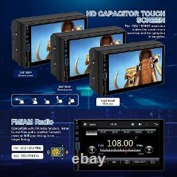 Autoradio Double Din de 7 pouces avec Apple Carplay et Android Auto, écran tactile