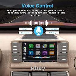Autoradio Double Din pour Apple Carplay sans fil et Android Auto avec écran tactile 7 pouces.