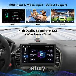Autoradio Double Din stéréo de voiture sans fil CarPlay Android Auto Bluetooth GPS FM