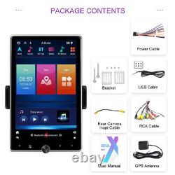 Autoradio GPS 2DIN Rotatif Double 10.4 Android 13 Écran Tactile 2+64GB