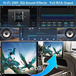Autoradio GPS 2Din Double 4+64G Octa 8 Coeurs Apple CarPlay Compatible avec Ford F150