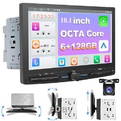 Autoradio GPS 4G WiFi BT Carplay Rotatif Android 13 Double 2Din 10,1''