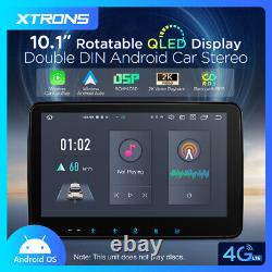 Autoradio GPS 4G WiFi QLED Double 2 DIN Android 13 8 Cœurs 10,1'' Car-Play