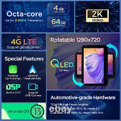 Autoradio GPS 4G WiFi QLED Double 2 DIN Android 13 8 Cœurs 10,1'' Car-Play