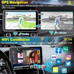 Autoradio GPS Android 13 10,1'' Rotatif Double DIN avec Apple Carplay