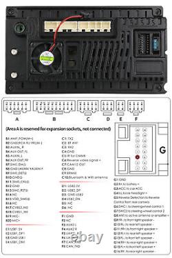 Autoradio GPS Carplay USA Double 2DIN Rotatif 10,1'' Android 12 8-Cœurs