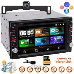 Autoradio GPS Navi Bluetooth Radio Double 2 Din 6.2 Lecteur CD DVD avec caméra