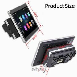 Autoradio GPS WIFI BT Double 2DIN Android 12 à écran tactile de 10,1 pouces rotatif