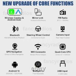 Autoradio GPS Wifi 2Din Rotatif Double 10,1'' Apple Carplay Android 13