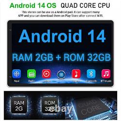 Autoradio GPS Wifi Android 10,1'' Écran Rotatif 32G Double 2DIN Carplay
