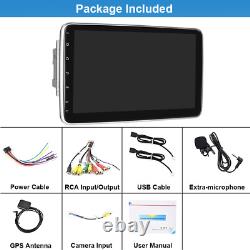 Autoradio GPS Wifi à écran tactile rotatif 10,1'' Android 13 Double 2DIN