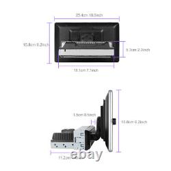 Autoradio GPS double DIN 2DIN rotatif 10,4 pouces Android 13 avec écran tactile et caméra