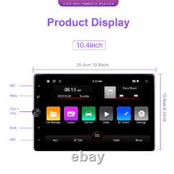 Autoradio GPS double DIN 2DIN rotatif 10,4 pouces Android 13 avec écran tactile et caméra