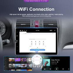 Autoradio GPS double DIN 2DIN rotatif 10,4 pouces Android 13 avec écran tactile et caméra