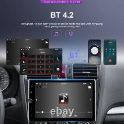 Autoradio GPS double DIN 2DIN rotatif 10,4 pouces Android 13 avec écran tactile et caméra