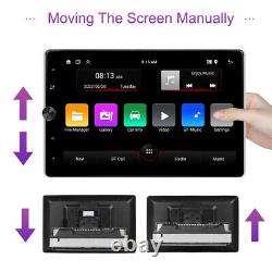 Autoradio GPS double DIN 2DIN rotatif 10,4 pouces Android 13 avec écran tactile et caméra
