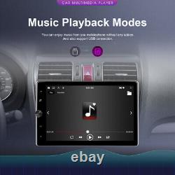 Autoradio GPS double DIN 2DIN rotatif 10,4 pouces Android 13 avec écran tactile et caméra