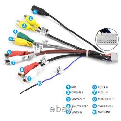 Autoradio GPS double DIN 2DIN rotatif 10,4 pouces Android 13 avec écran tactile et caméra