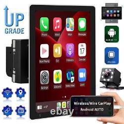 Autoradio GPS stéréo pour voiture Apple CarPlay Android 11 Double 2DIN rotatif 10,1'' 2+32G