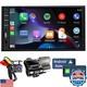 Autoradio Naifay Double Din Avec Caméra De Tableau De Bord, Récepteur Radio De Voiture à écran Tactile 7 Pouces
