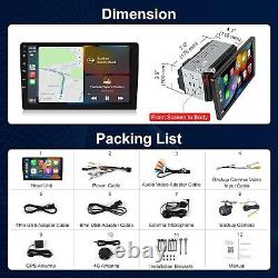 Autoradio à écran tactile Double Din détachable flottant QLED de 10 pouces