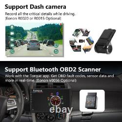 Autoradio de voiture 10.1 pouces Double 2DIN avec CAM+DVR+OBD Android 10 8-Core GPS Head Unit CarPlay