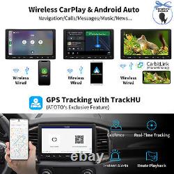 Autoradio de voiture ATOTO 9 pouces Double DIN sans fil Android Auto CarPlay Radio 4G LTE 4+32G