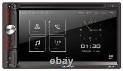 Autoradio de voiture Blaupunkt 2 Din 6.9 HD Mp5 avec écran tactile Mirror Link DVD + Caméra