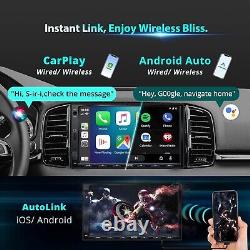 Autoradio de voiture Double Din avec CarPlay et Android Auto, écran tactile QLED de 7 pouces