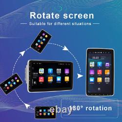 Autoradio de voiture double DIN rotatif Android 10'' avec écran tactile 13, GPS, Wifi et Bluetooth