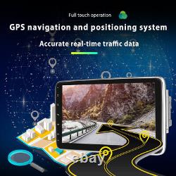 Autoradio de voiture double DIN rotatif Android 10'' avec écran tactile 13, GPS, Wifi et Bluetooth