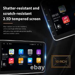 Autoradio de voiture double DIN rotatif Android 10'' avec écran tactile 13, GPS, Wifi et Bluetooth